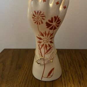 Clear quartz crystal bracelet